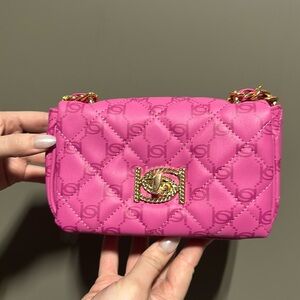 Brand new Bebe Liv Monogram Crossbody pink